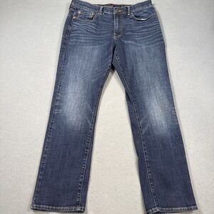 JEANS SLIM  Lucky Brand 410 ATHLETIC FIT Blue MENS W33 L30 DARK WASH